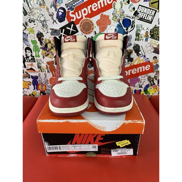 Size 7 - Jordan 1 Retro High OG Chicago Reimagined Lost & Found 100% Authentic! - Picture 2 of 5